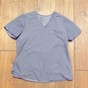 Figs Graphite Catarina One-Pocket Scrub Top